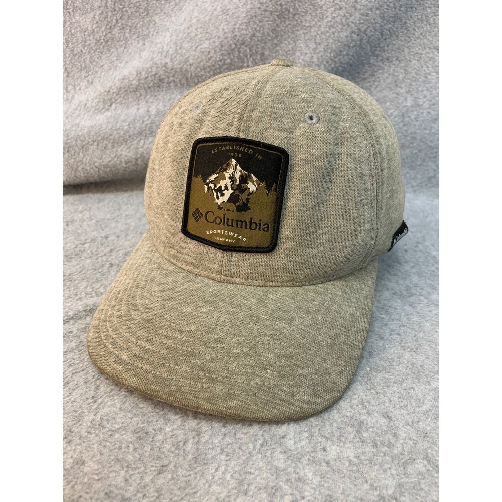 Mountain Patch Mens Heather Olive Columbia Flexfit Hat Outdoor L/XL
